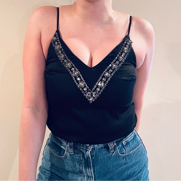 Express Rhinestone Embellished Tank Top - Picture 3 of 4